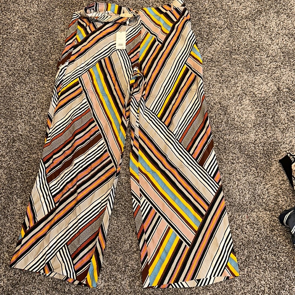 Tory Burch silk cargo pants